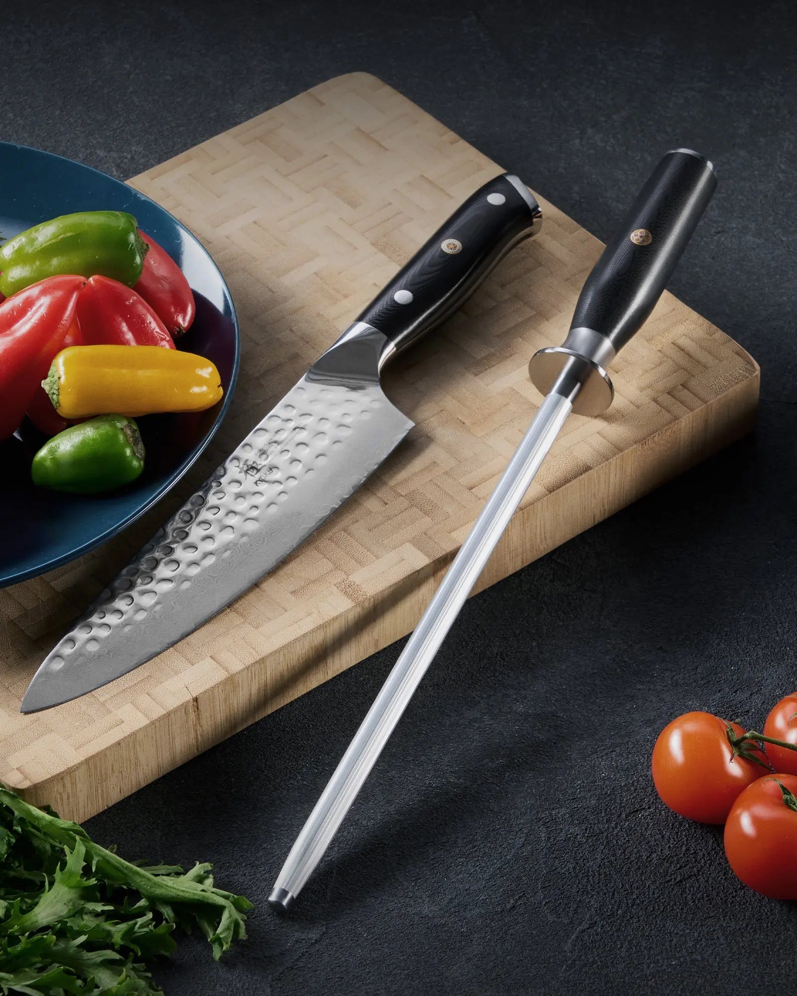 10" Honing Steel Knife Sharpener | Shogun Series Kyoku Knives