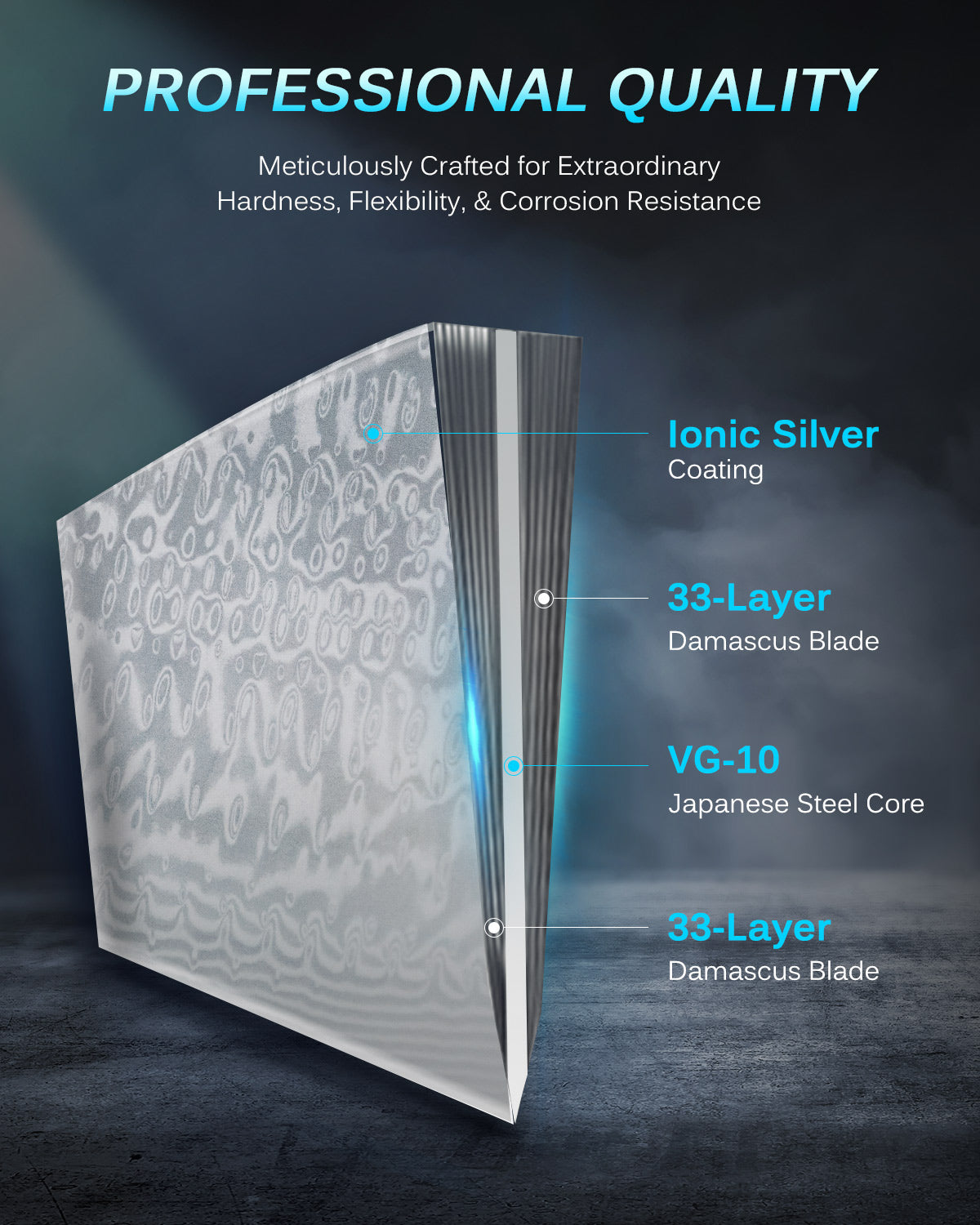 12'' Brisket Slicing Knife | Gin Series Kyoku Knives