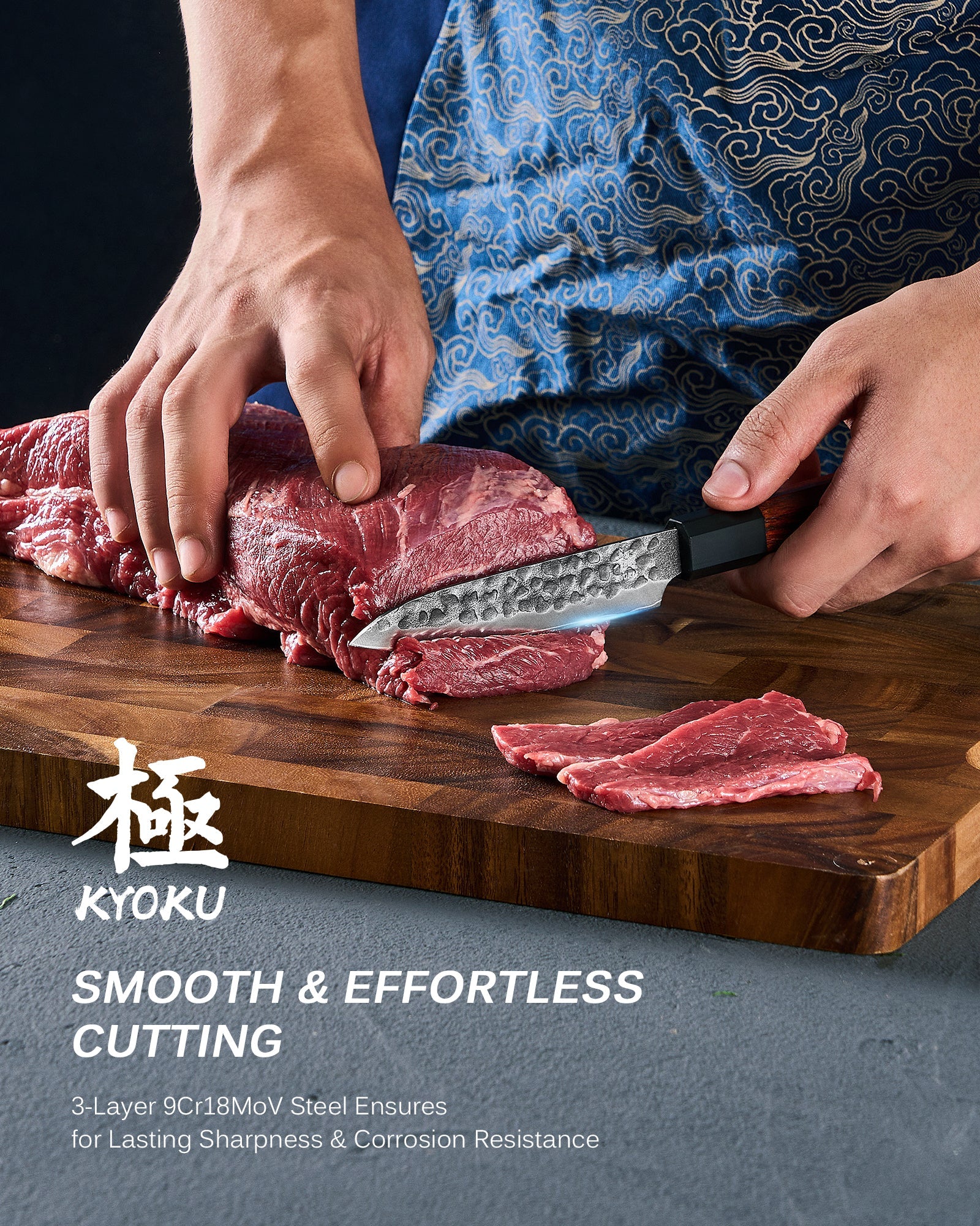 4.5" Utility Knife With Rosewood Handle | Kage Series