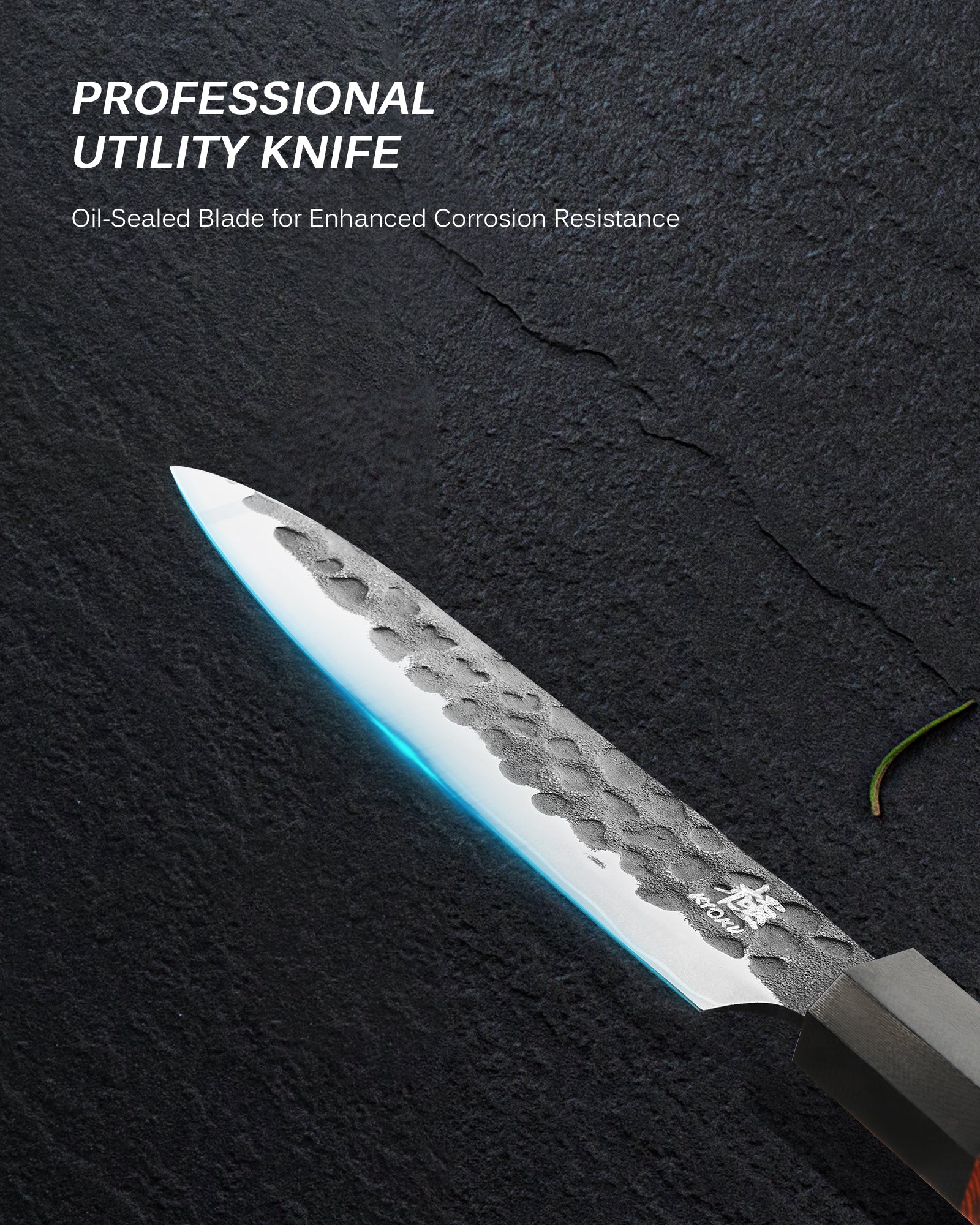 4.5" Utility Knife With Rosewood Handle | Kage Series