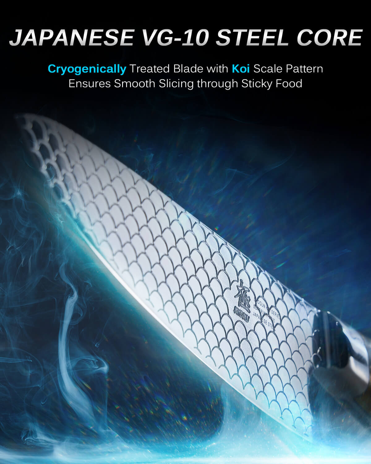 4-piece 4.8" Steak Knife Set VG10 Steel For Gift| KOI Series