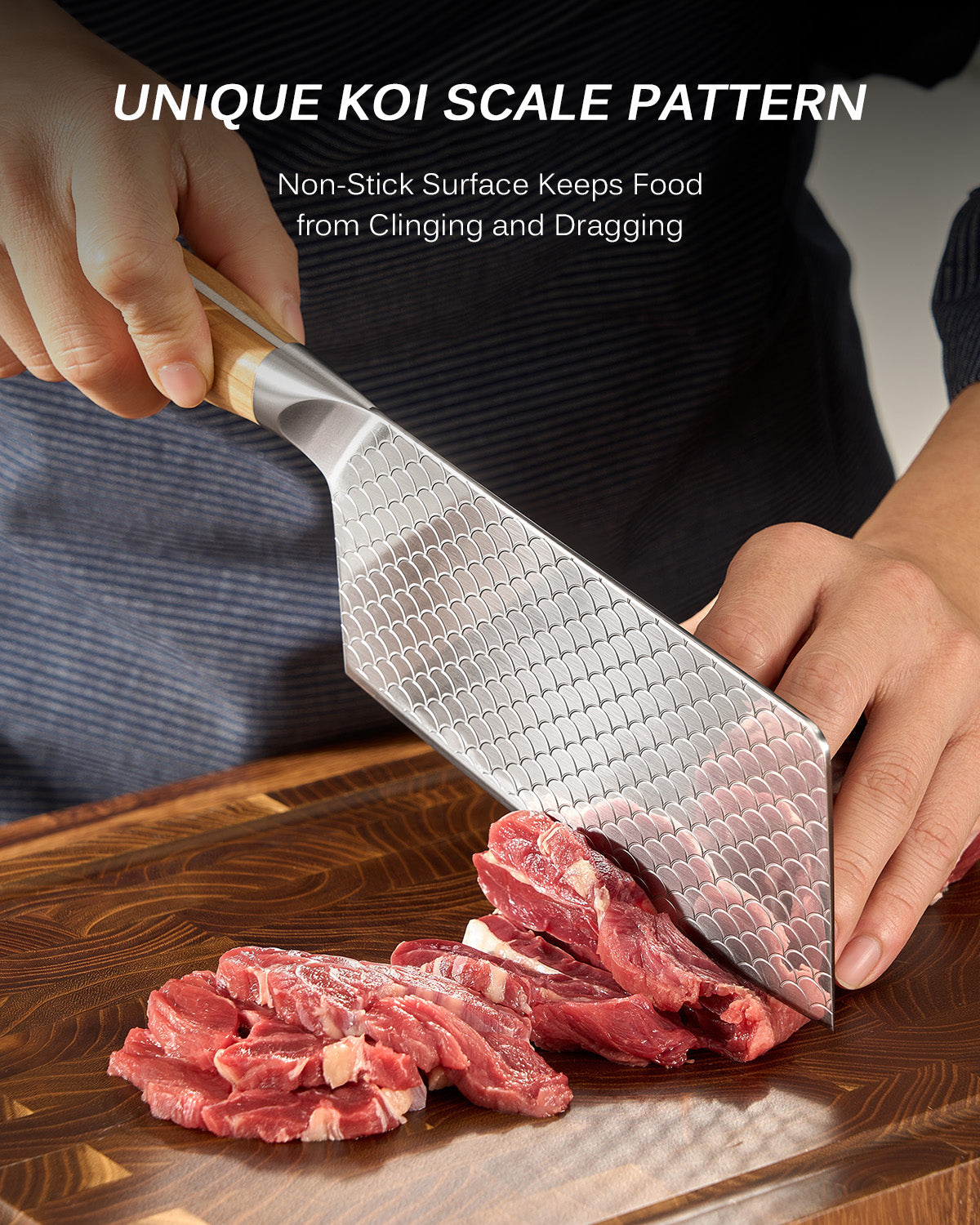 7" Cleaver Knife For Gift| KOI Series