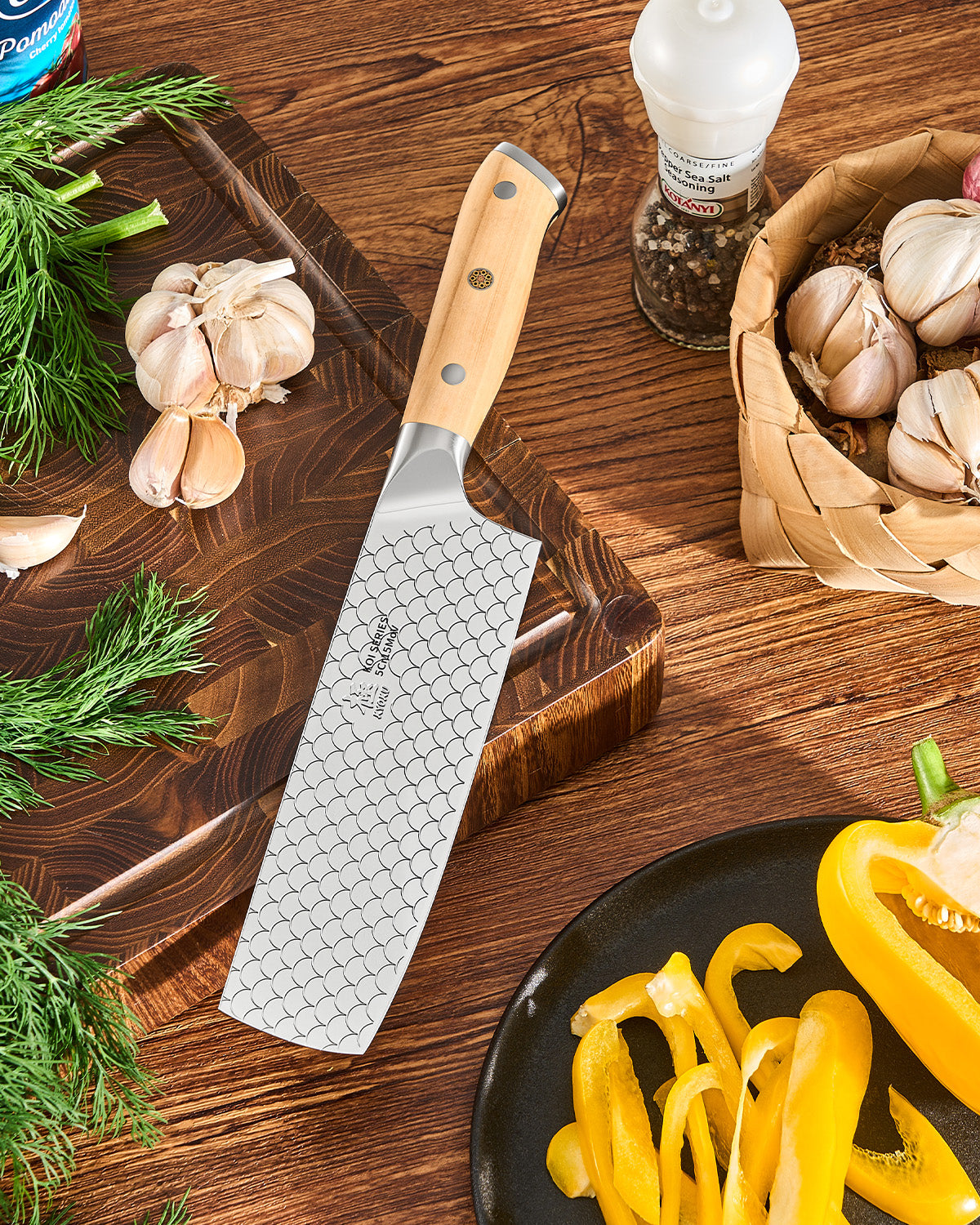 7" Nakiri Knife For Gift | KOI Series