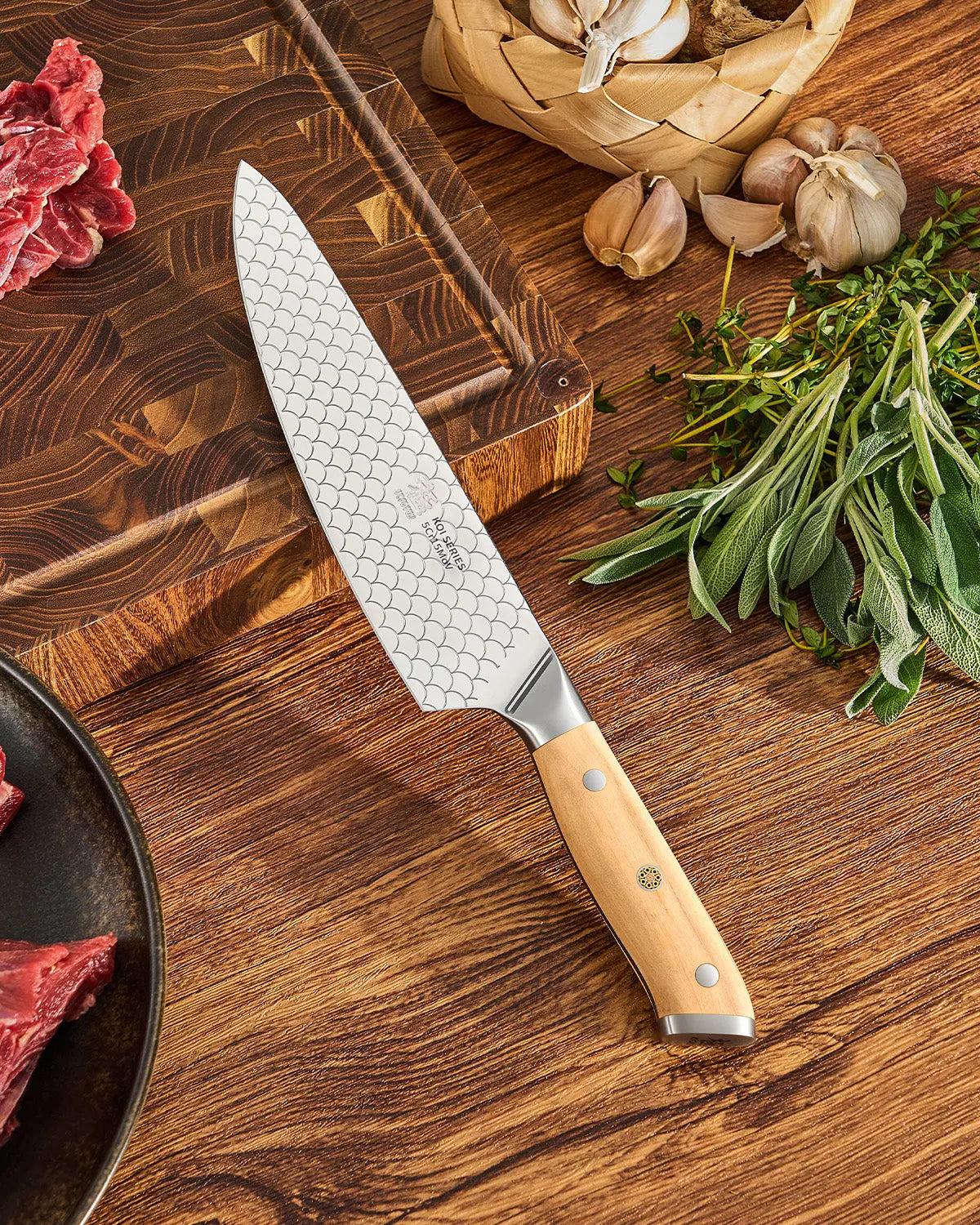 8" Chef Knife For Gift | KOI Series Kyoku Knives