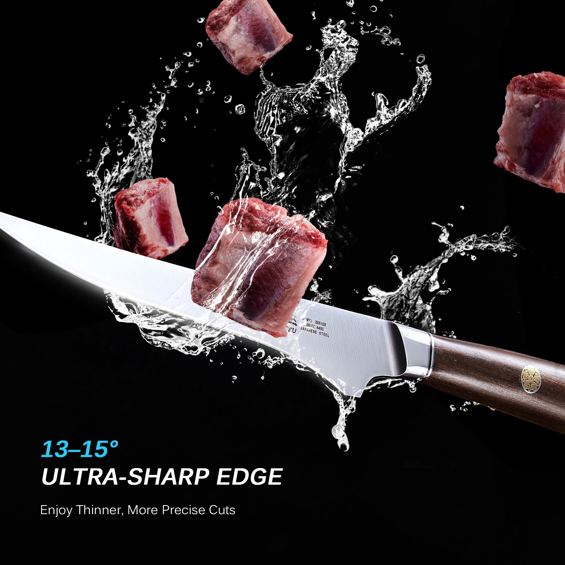 Japanese Boning Knives 440C Steel | Daimyo Series | Kyoku Knives