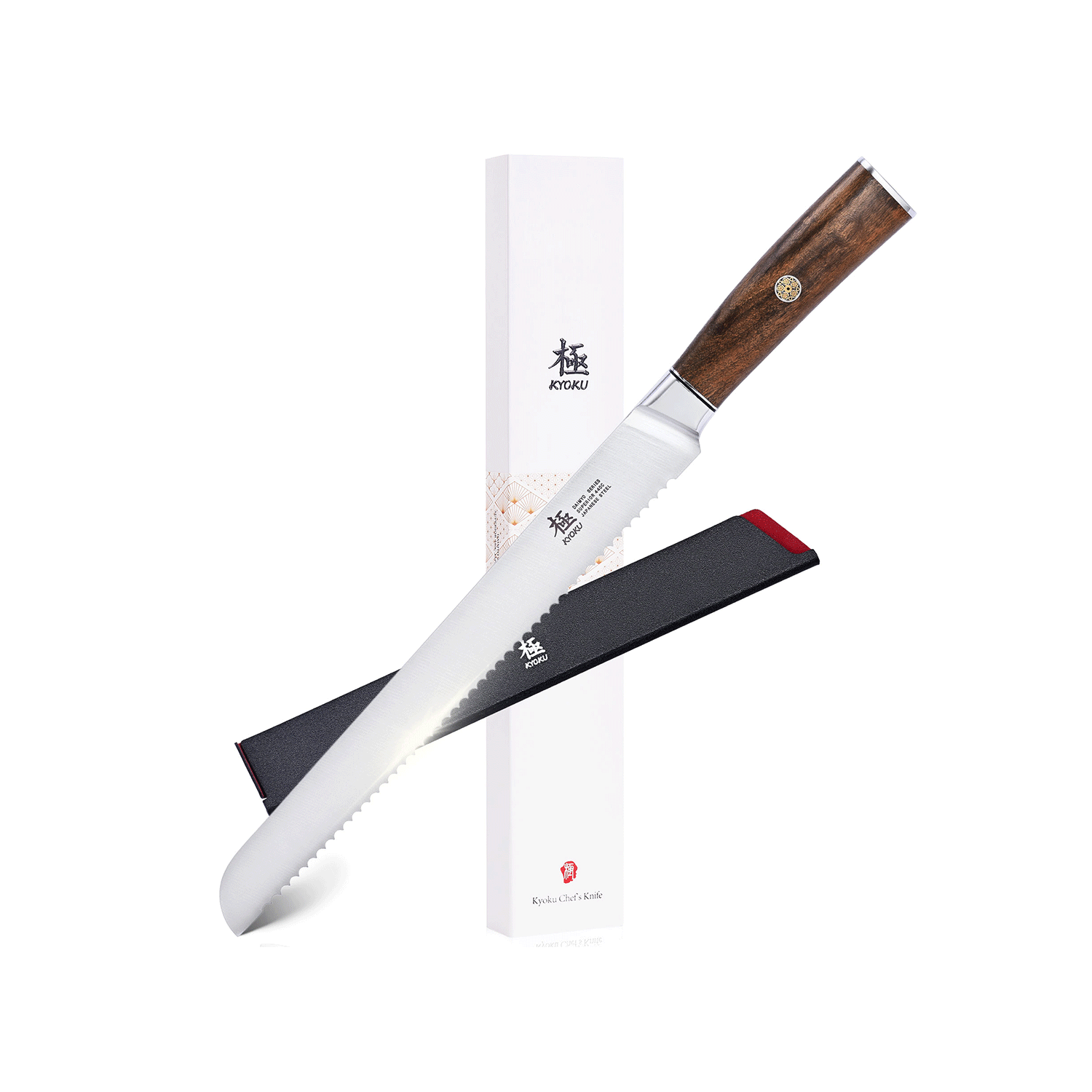 Japanese Bread Knives 440C Steel | Daimyo Series | Kyoku Knives