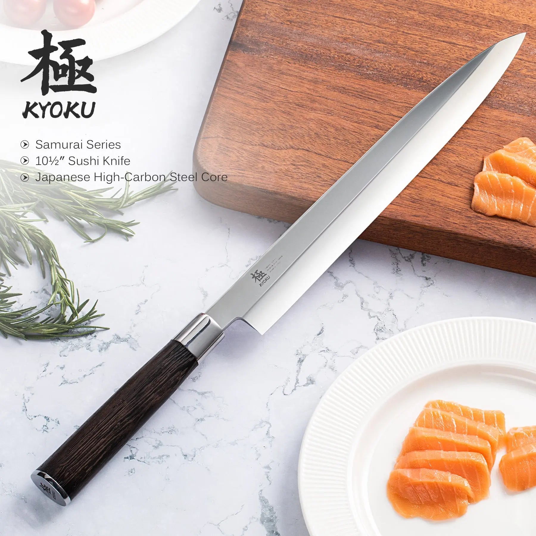 Bundle For Asian Cuisine, Kiritsuke Knife+ Yanagiba Knife| Shogun Samurai Series Kyoku Knives