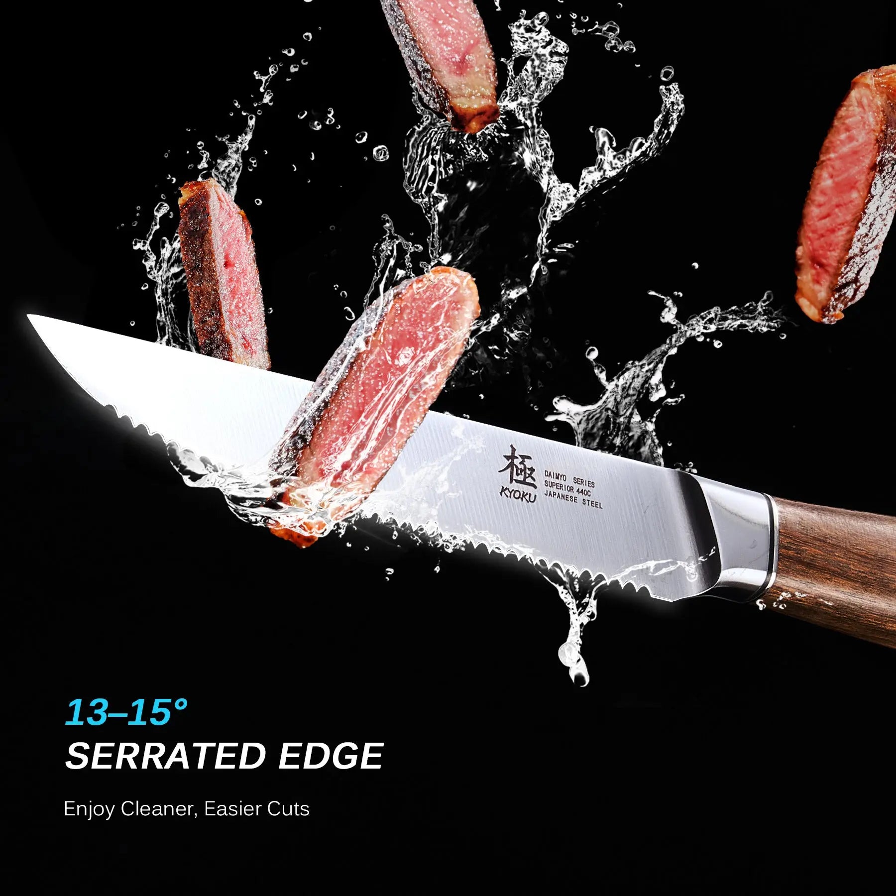 Bundle For Meat Prep, Carving Knife + Steak Knives| Daimyo Series Kyoku Knives