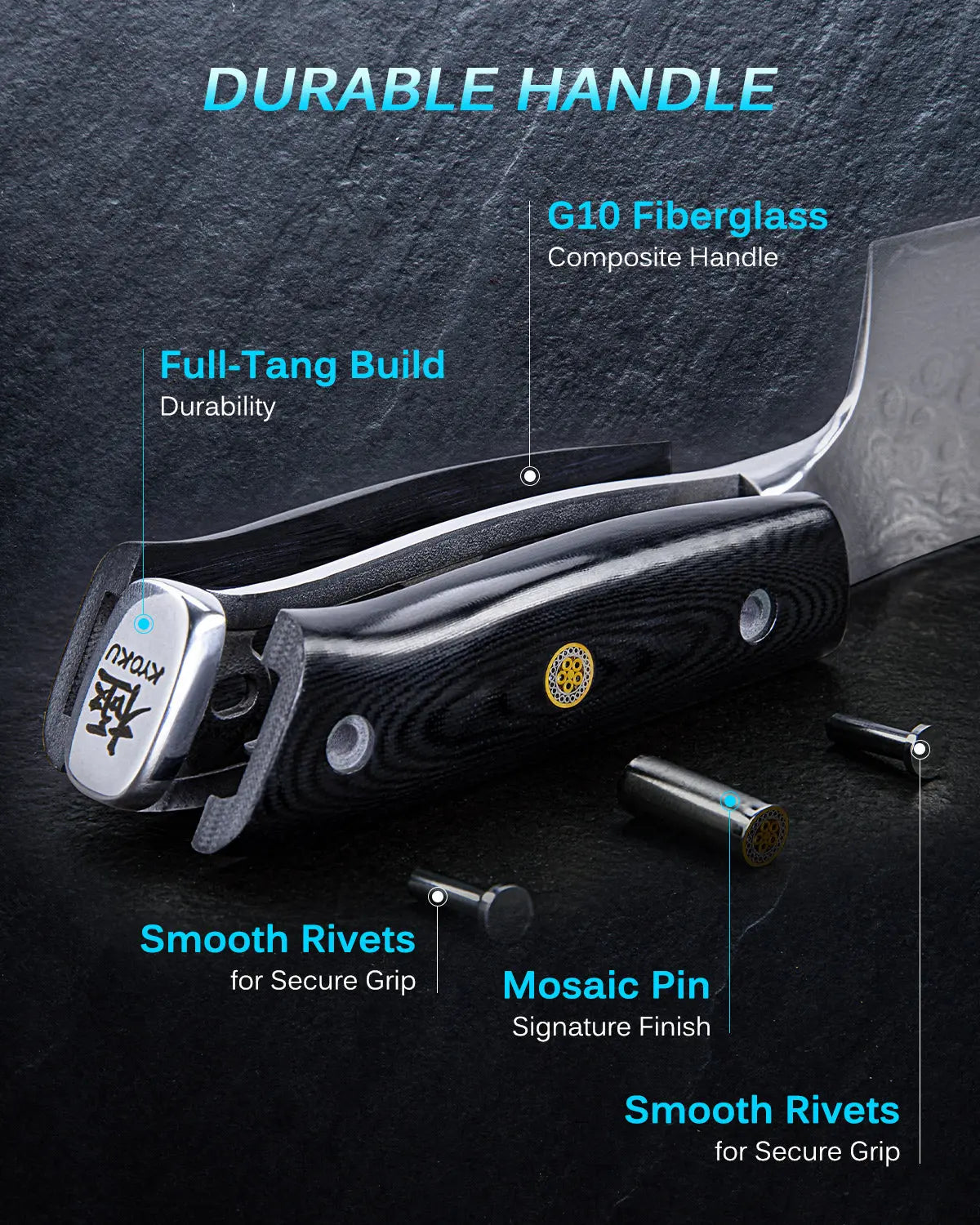 Bundle For Steak Lovers, Steak Knives + Slicing Knife| Shogun Gin Series Kyoku Knives