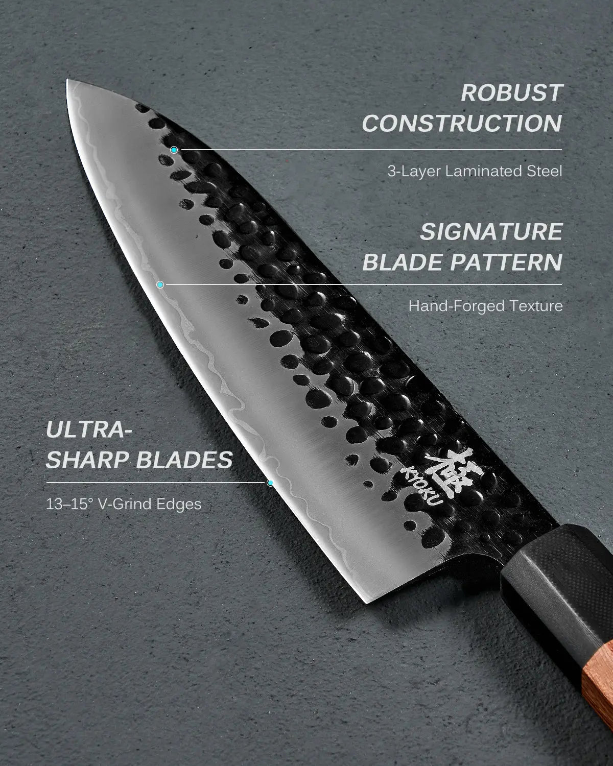 4-Piece Must-have Knife Set | Kage Series Kyoku Knives
