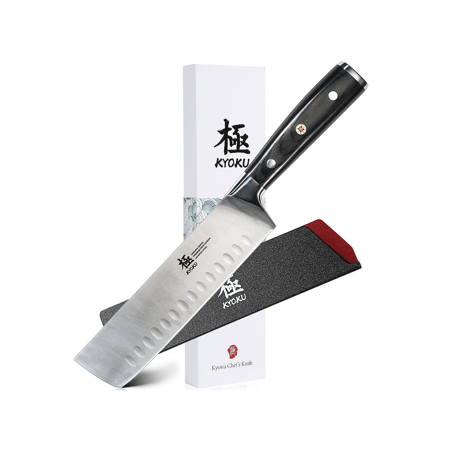 Kyoku Japanese Nakiri Knives | Samurai Series | Cutting Vegetables