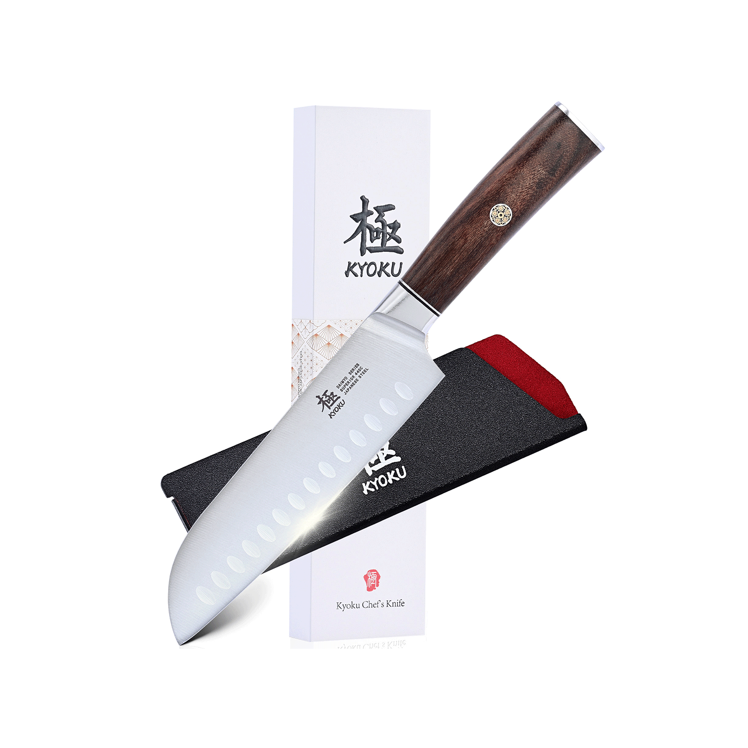Japanese Santoku Knives 440C Steel | Daimyo Series | Kyoku Knives