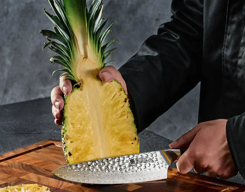 How to Cut a Pineapple Like a Pro With A Japanese Knife