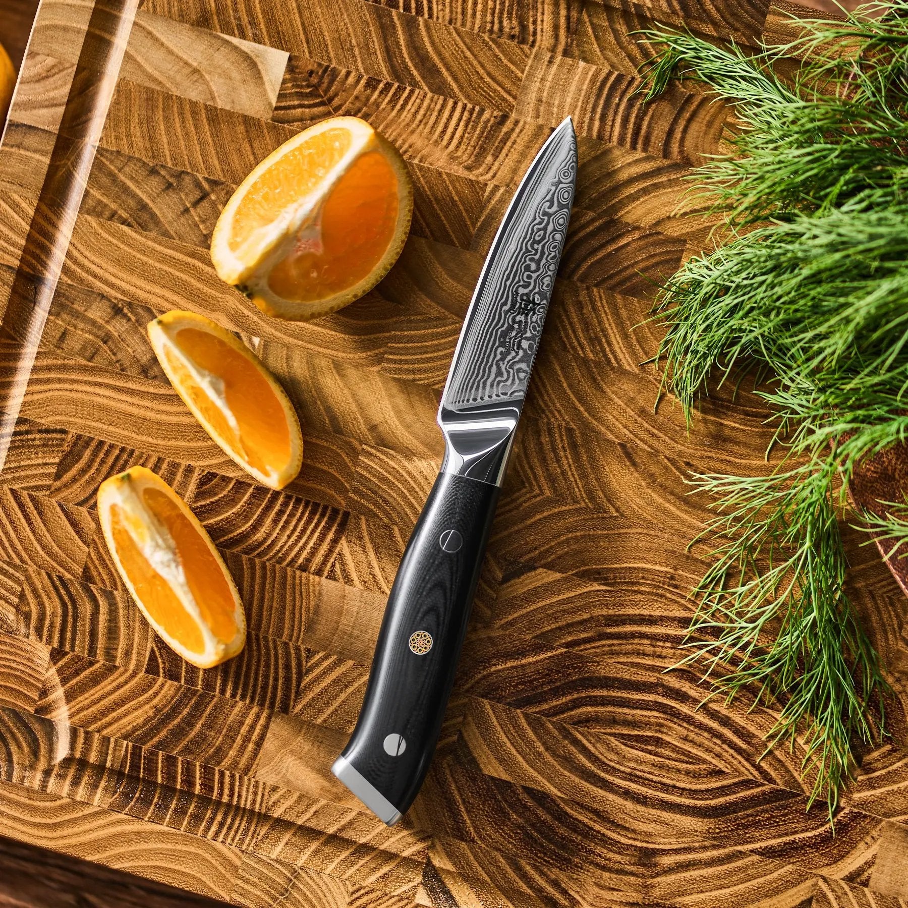 3.5" Damascus Paring Knife | Shogun Series Kyoku Knives