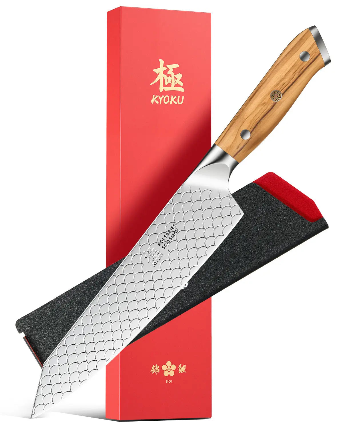 8.5" Kiritsuke Knife For Gift | KOI Series Kyoku Knives