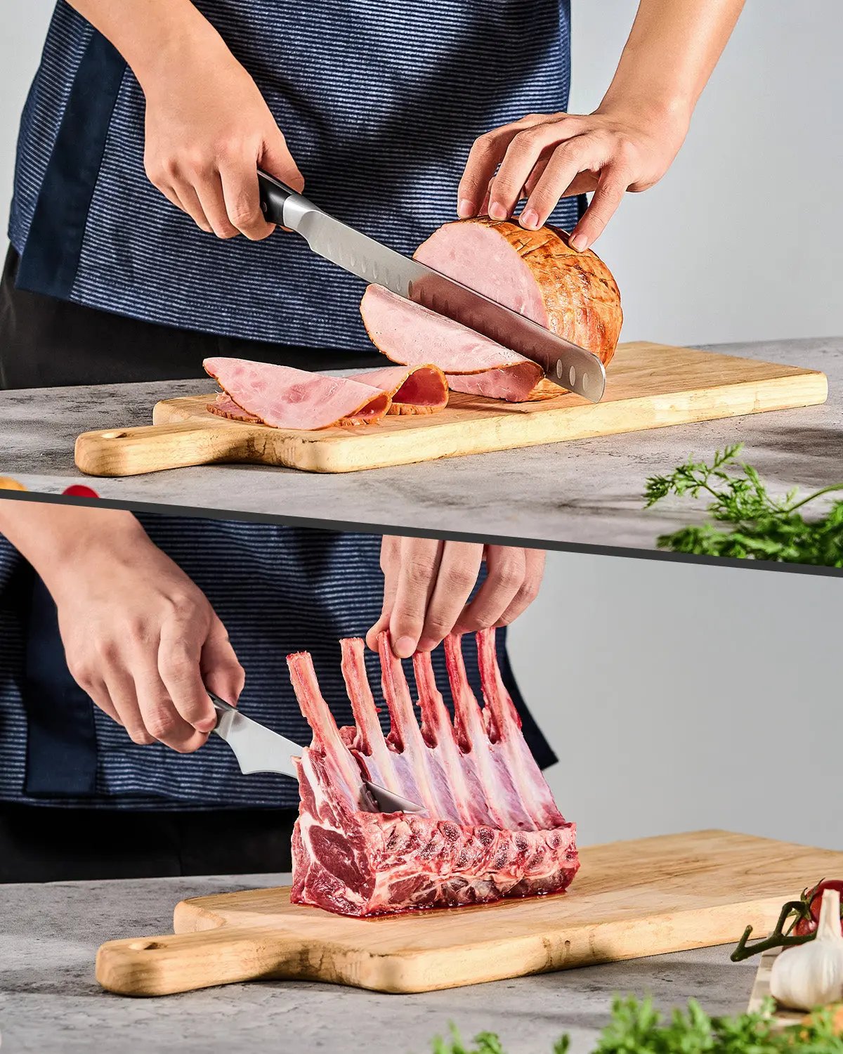 Boning + Slicing Knife Set | Samurai Series Kyoku Knives