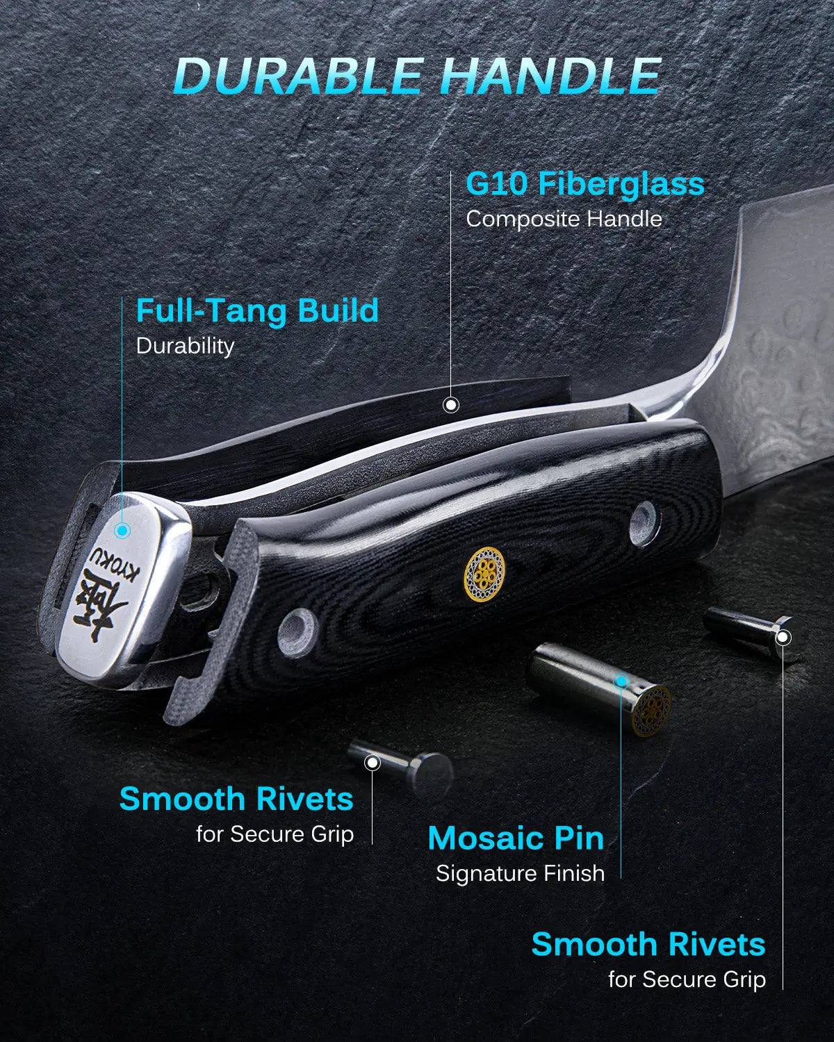 Bundle For Carnivores, Butcher Knife + Boning Knife| Shogun Gin Series Kyoku Knives