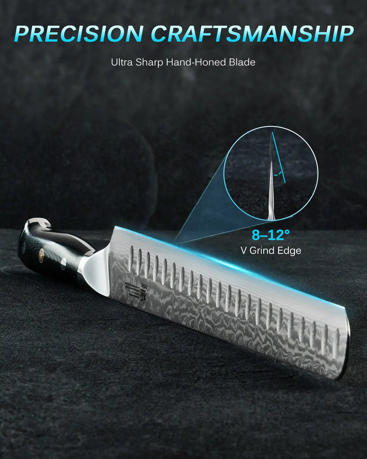 Bundle For Steak Lovers, Steak Knives + Slicing Knife| Shogun Gin Series Kyoku Knives