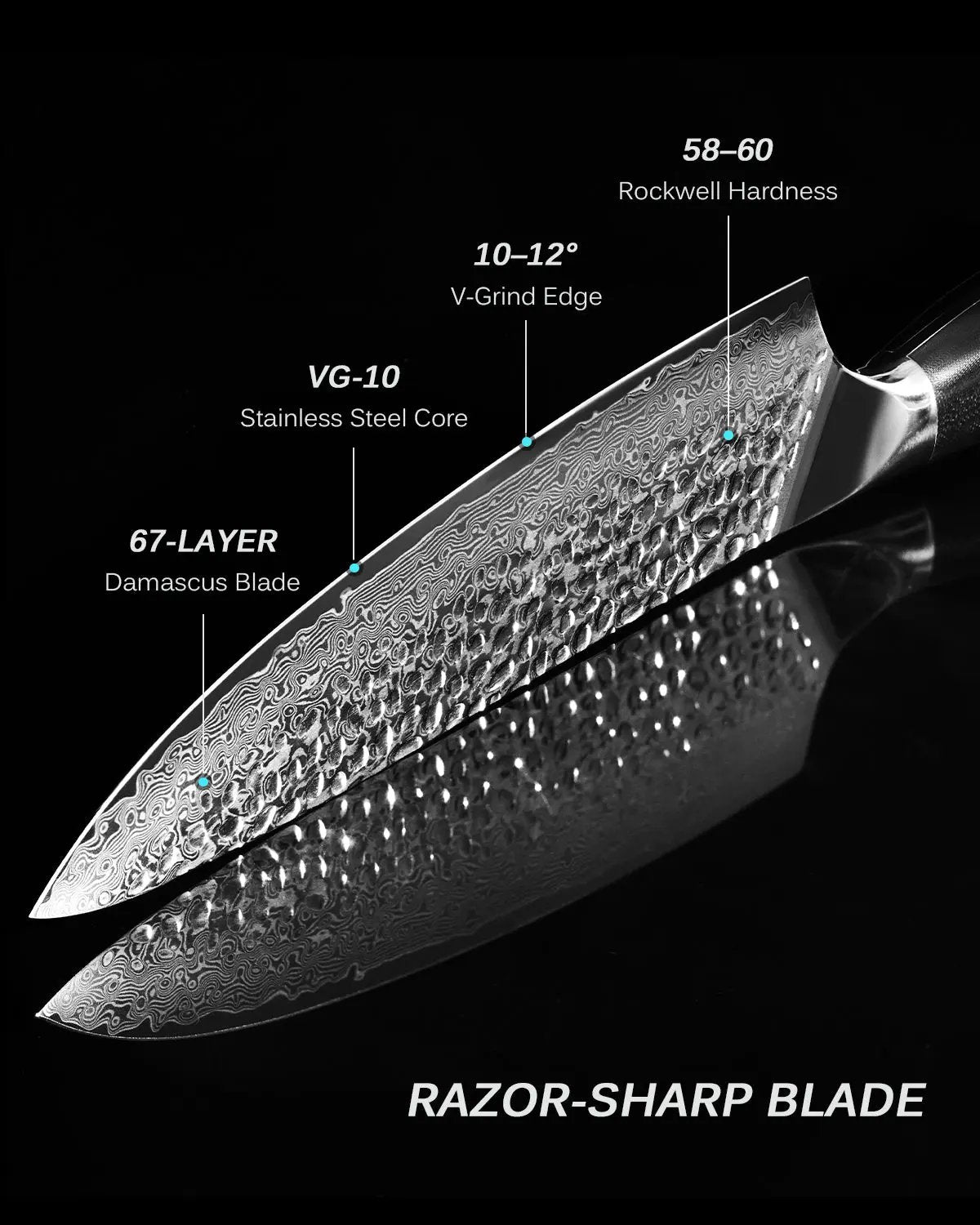 Chef + Paring Knife Set | Shogun Series Kyoku Knives