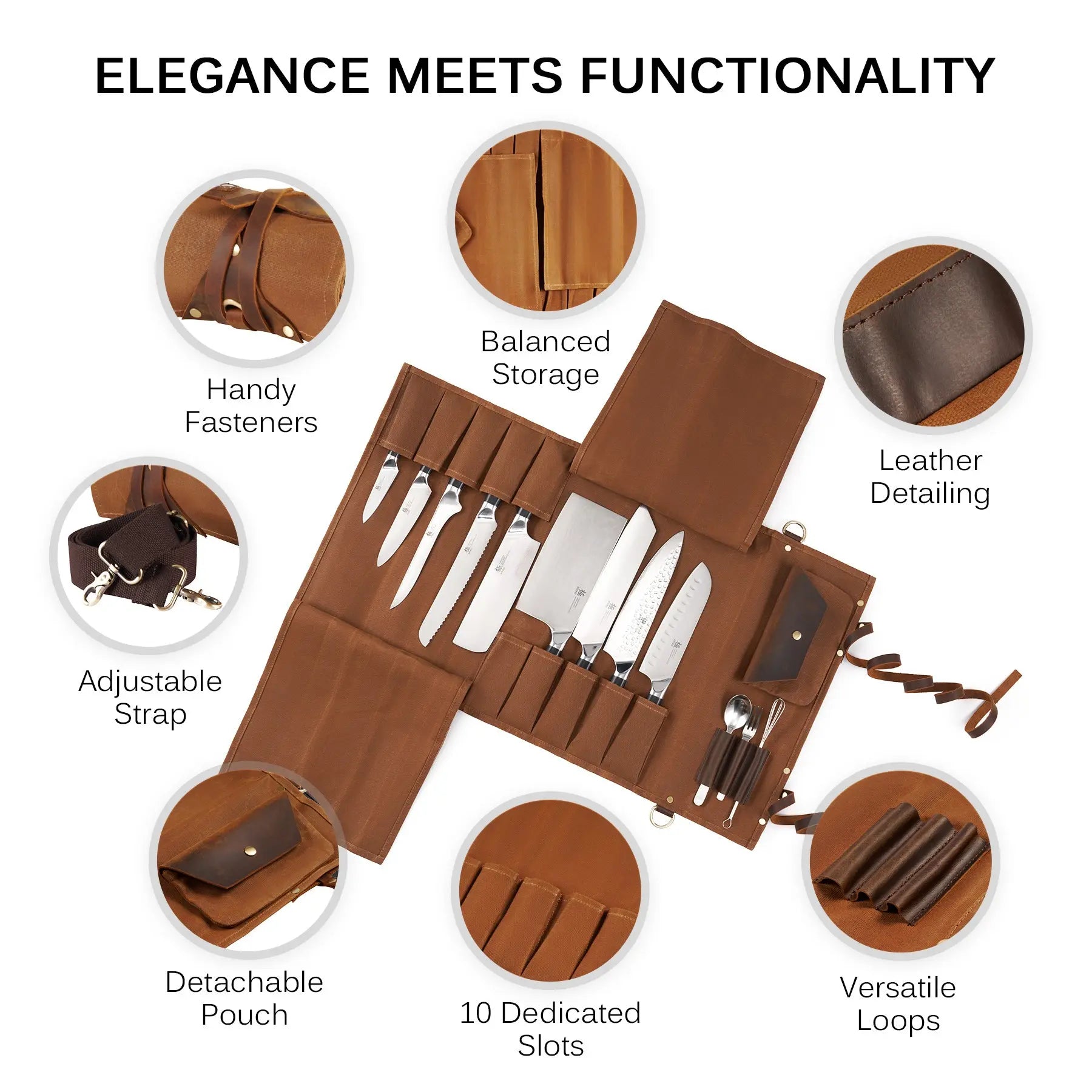 Save 20% On 15-Piece Knife Set + Roll Bag| Samurai Series Kyoku Knives