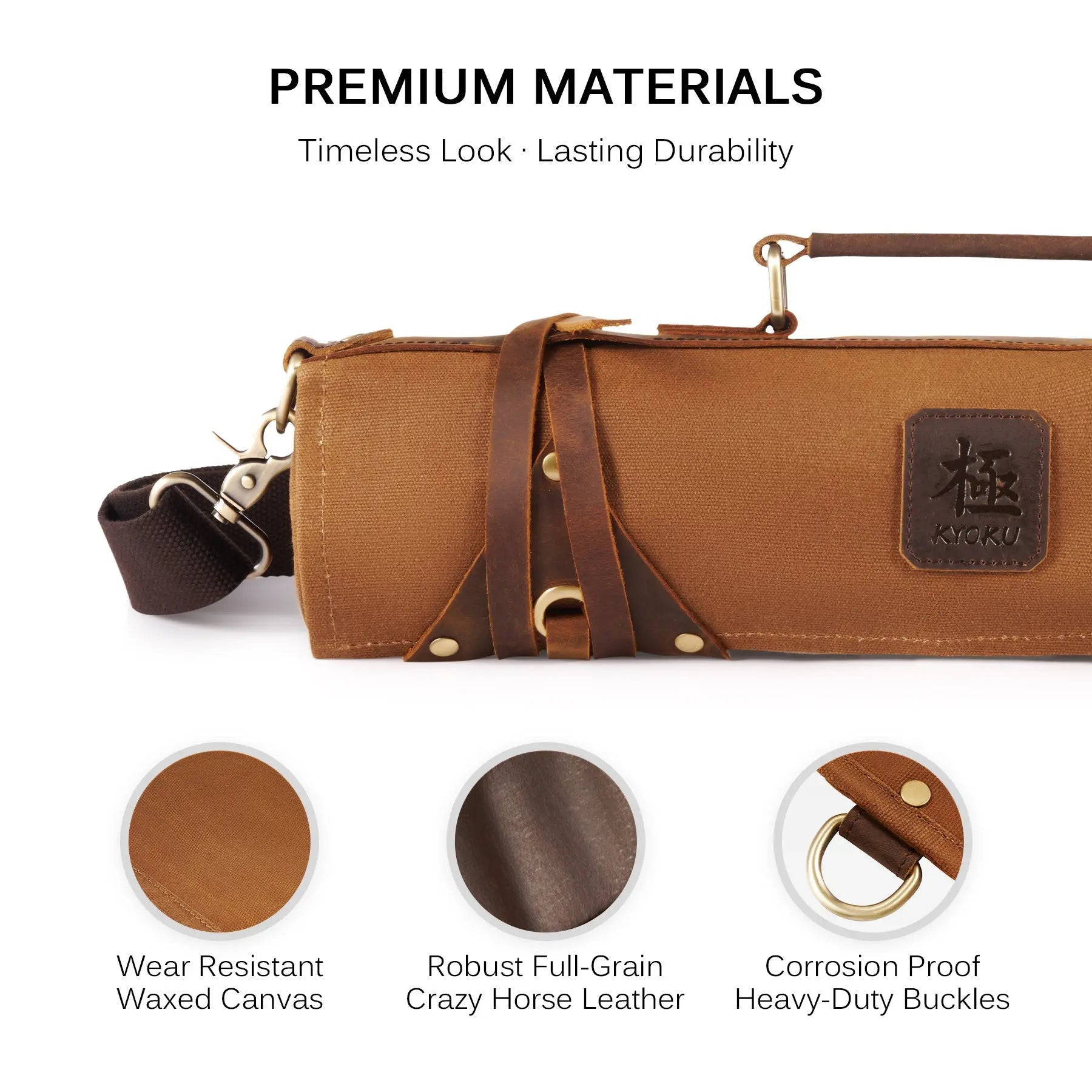 Save 20% On 15-Piece Knife Set + Roll Bag| Samurai Series Kyoku Knives